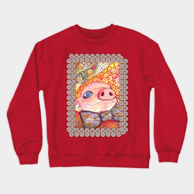 Chinese new year 2019, year of the pig Crewneck Sweatshirt by Sutilmente